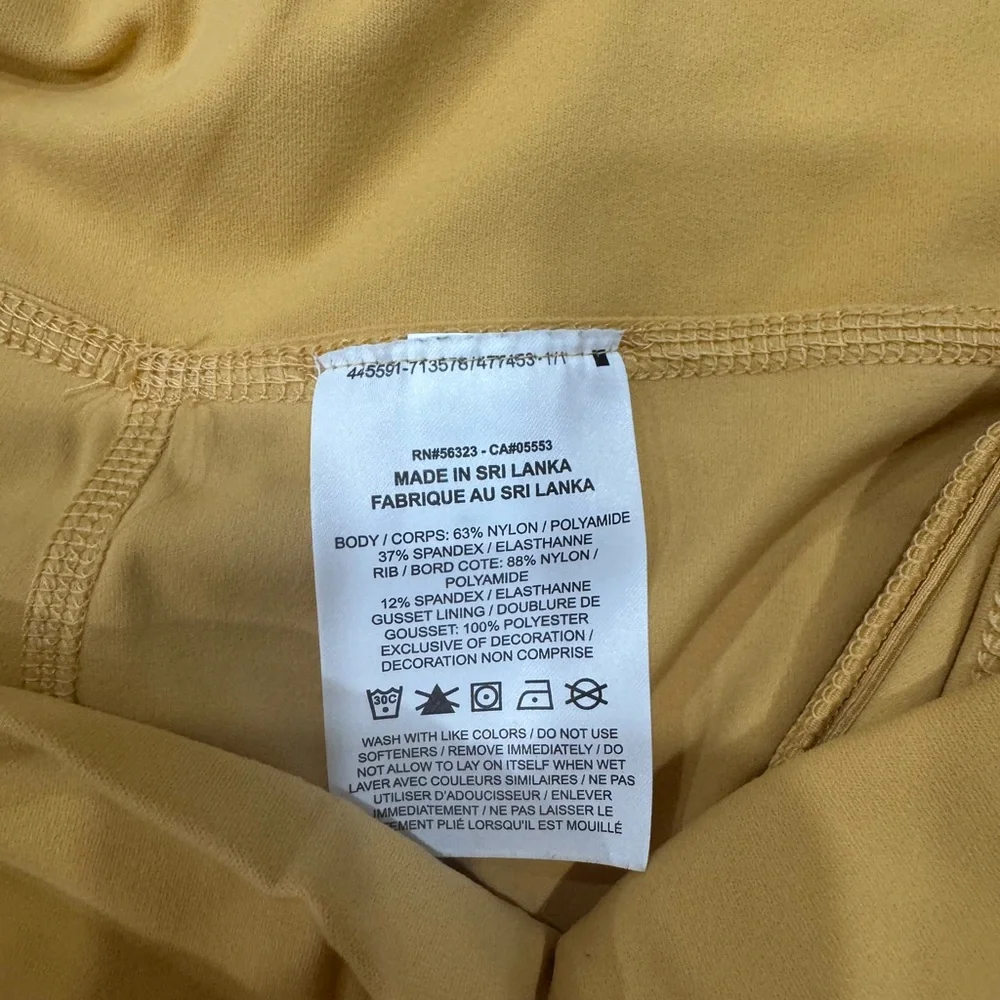Women's Nike Yoga Luxe Infinalon 7/8 Tights Mustard Yellow (322) - Picture 9 of 10